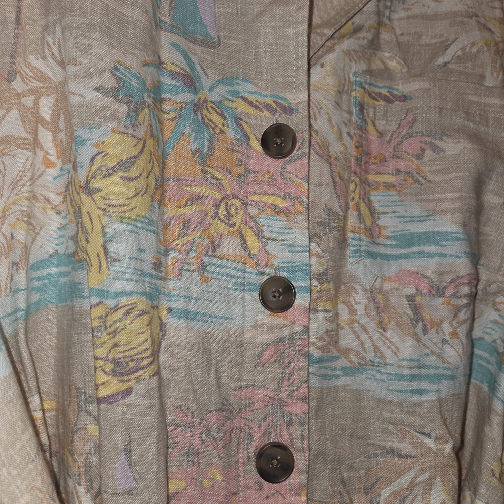 GAP Multicolor Button-Down Jumpsuit - Picture 4 of 6